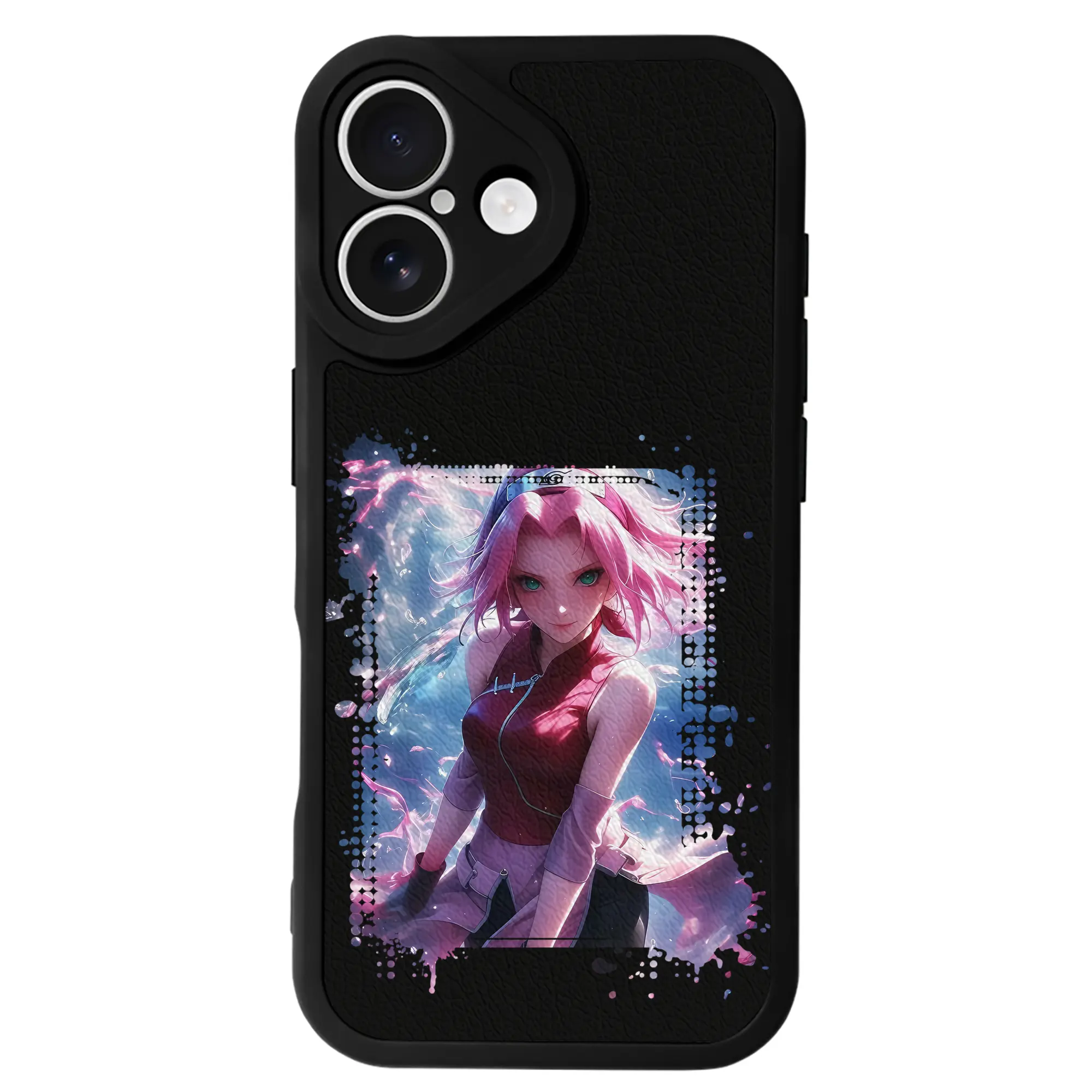 ナルト グッズ はるの さくら - IPhone 16シリーズ対応 ・ シリコンスマホケース ・ レザー調 ・ 高精度フィット ・ 耐衝撃 ・ ワイヤレス充電対応 ・ 精密カット